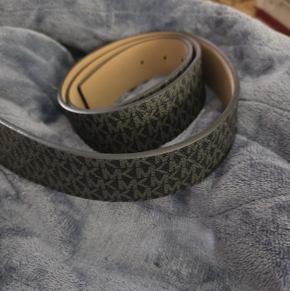 Michael Kors Black Monogram Belt NWT